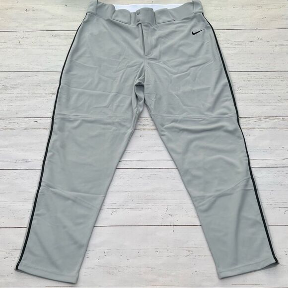 Nike Vapor Select Baseball Pants Gray Black Mens Size XXL BQ5489-058 - Picture 1 of 6